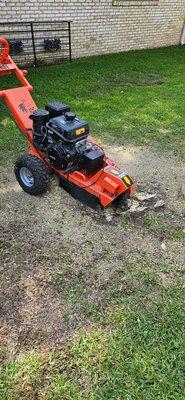 Small stump grinding