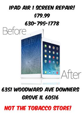 IPAD AIR SCREEN REPAIR! $79.99