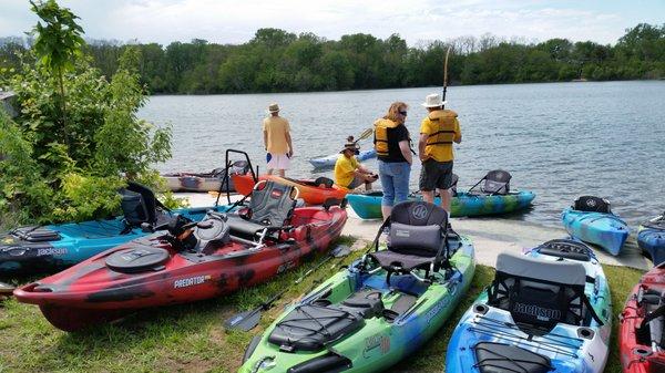 You Can Paddle day - fishing  kayaks