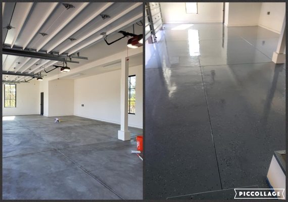 Epoxy garage floor