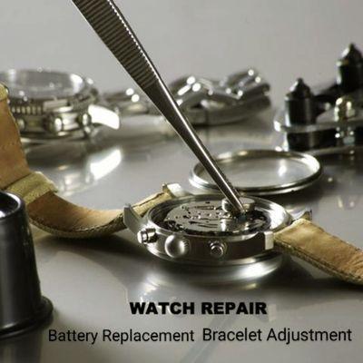 At WEH International, you can have batteries replaced in your watches and have basic repairs done like bracelet adjustments.