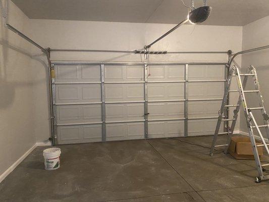 Insulated and drywalled the garage