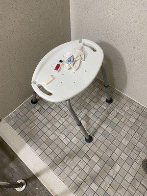 Unsafe shower seat. Put my foot on it and it tipped over because the legs were bent.