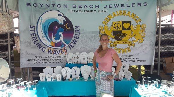 At yoga fun day old school square. Delray beach