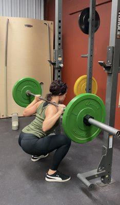 Barbell back squat