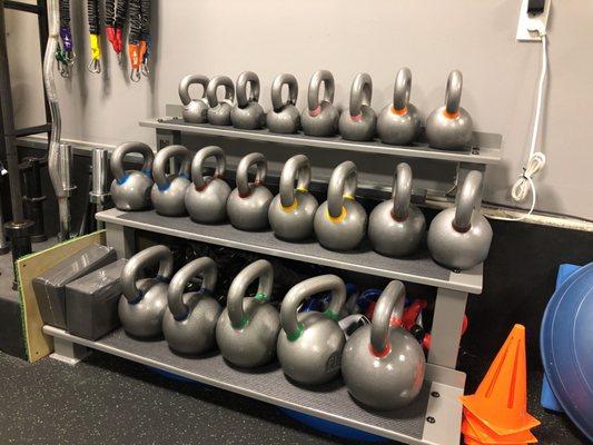 Kettle bells ready for all levels!