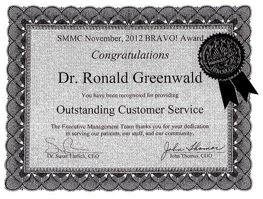 Ronald S Greenwald, MD