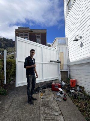 Sausalito- gate installation