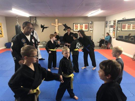 Our church offers a free Karate program for the community