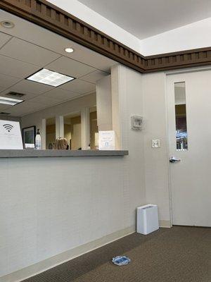 Reception Area, very clean and modern