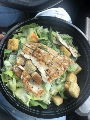 Caesar salad with chicken