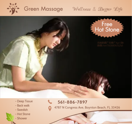 Whether it's stress, physical recovery, or a long day at work, Green Massage has helped many clients relax in the comfort of ...