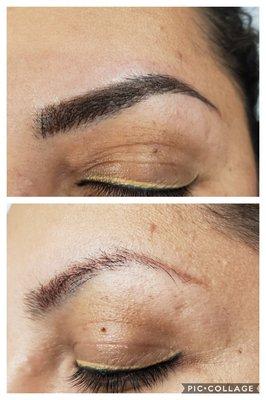 Microblading correction