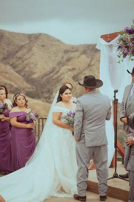 Beautiful view behind Ceremony.
 
 www.instagram.com/amandaandnico
 
 amandaandnico.com