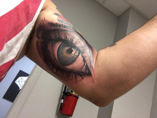 Eye that Nick did on my inner bicep