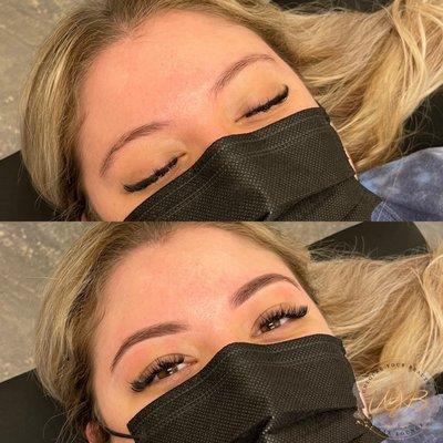 Before & After
Brow Wax & Stain