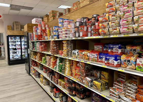 Aisle of foods