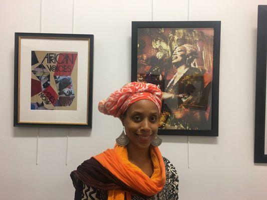 Artist Aziza at African Voices What's Poppin' Gallery?