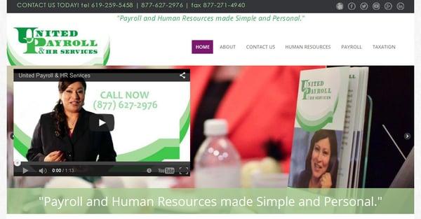 Payroll and Human Resources made Simple and Personal." Visit us at http://unitedpayrollhr.com