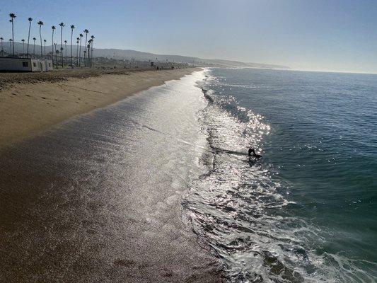 Beach near pier