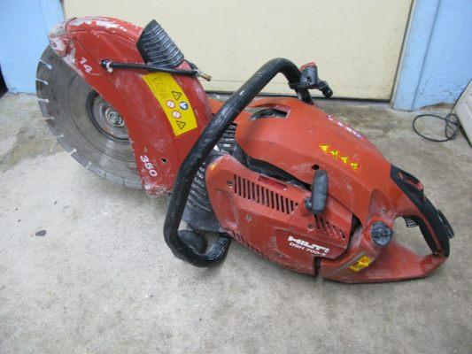 Cut-off saw used to cut concrete or steel depending on the blade you use