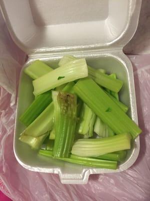 My celery sad face because I always order extra