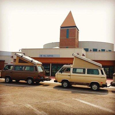 Step of the plane and into a Dragonflyvans camper.  Steps from the front door and ready to road trip.