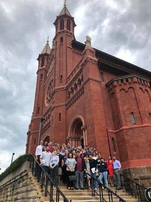 Engaged Couples attending Mass.