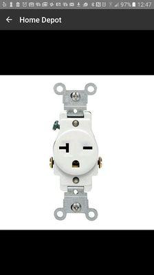 This Receptacle Outlet is used for 240 Volt Appliance