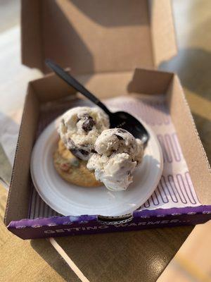 Small Ice Cream on a Classic Cookie