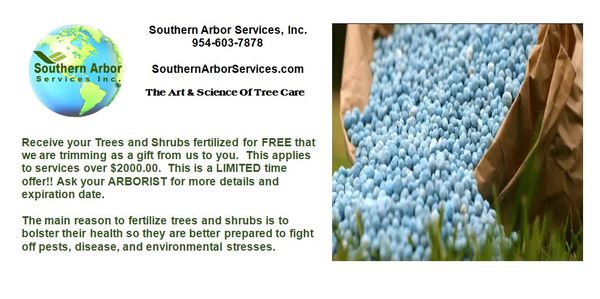 Southern Arbor Services
SouthernArborServices.com  954-603-7878 Mention FERT 0824