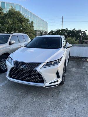 White Lexus RX 350