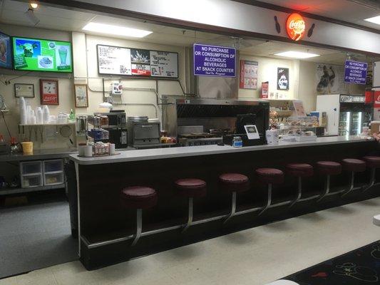 Snack bar area.