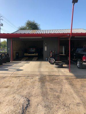 Automotive tire shop