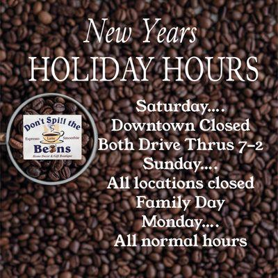 Holiday Hours