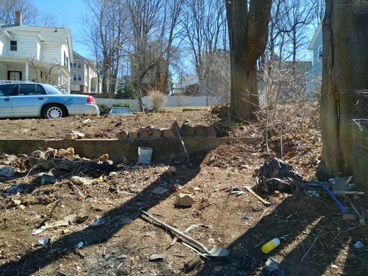 retaining wall start