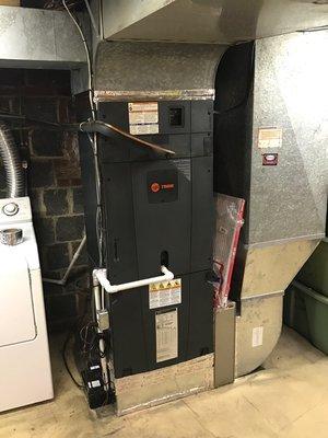 Trane air handler installation