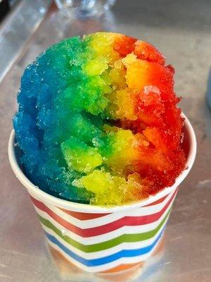 Our signature the Rainbow Shave Ice!