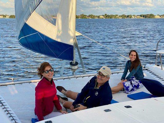 Relax on the foredeck