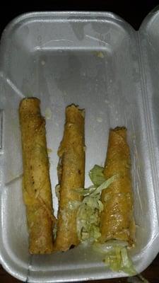 Nastiest taquitoes EVER!