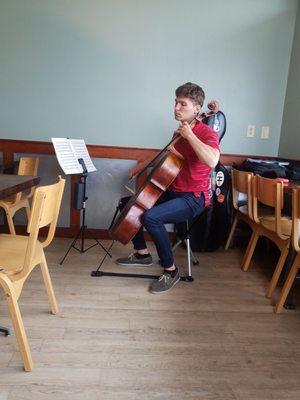 Cello performance