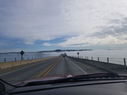 The foggy days make this bridge a real adventure!!!