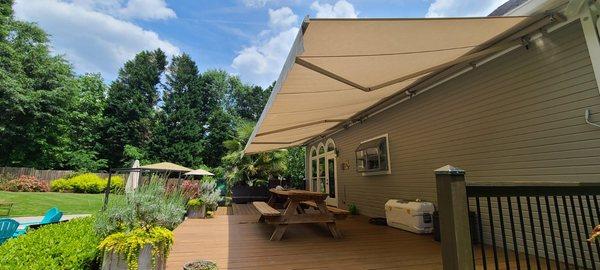 Elite Plus Retractable Awning for Wider Dimensions.