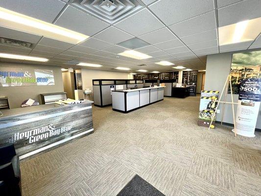 Interior entrance of Heyrman & Green Bay Blue Printing.