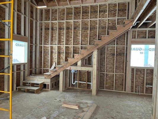 Framed Stairs in Cabin