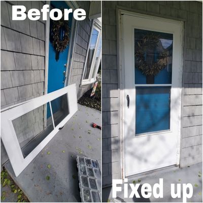 Screen door repair