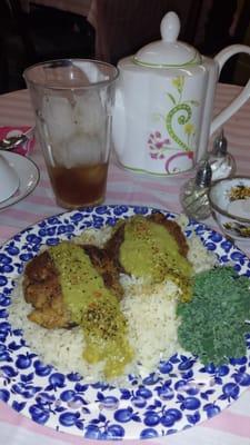 Salmon patties and Asparagus sauce.  Omg amazing