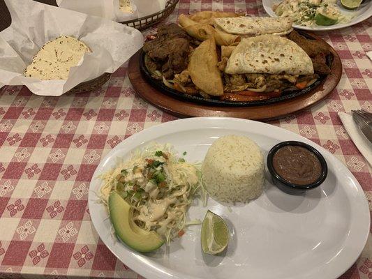 Honduran platter for 2. It was fabulous!