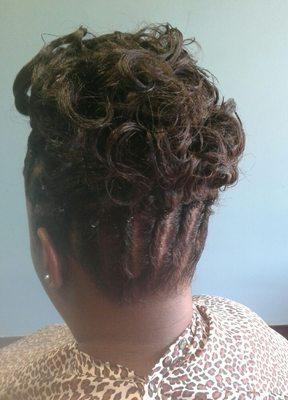 Young Lady's updo.