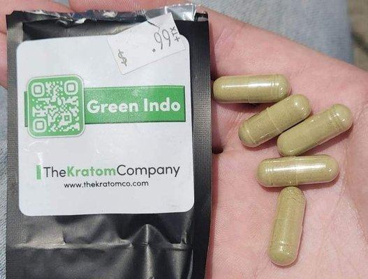 The Kratom Company Green Indo Single-Dose Package of Kratom Capsules